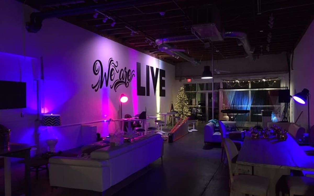 Downtown loft open space with industrial design, San Angelo, TX Event