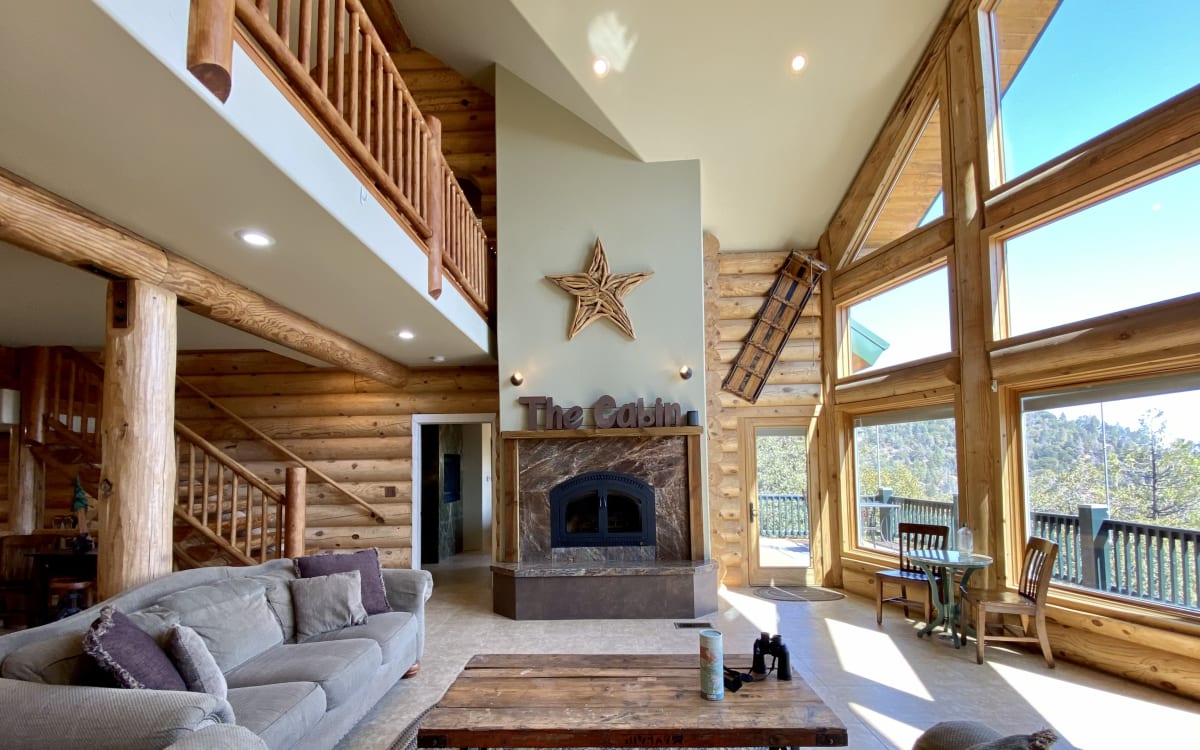 Mountain Log Cabin with Lake View, Wofford Heights, CA Production