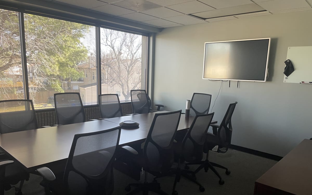 College Park Executive Suites Executive Boardroom with Interactive