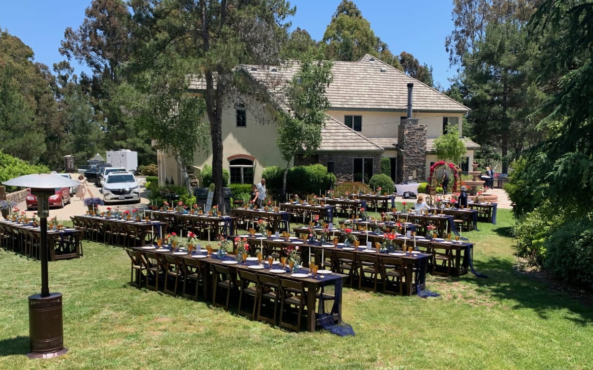 Woodsy Rustic Elegance Surrounded by Lush Trees and Vineyards in De Luz