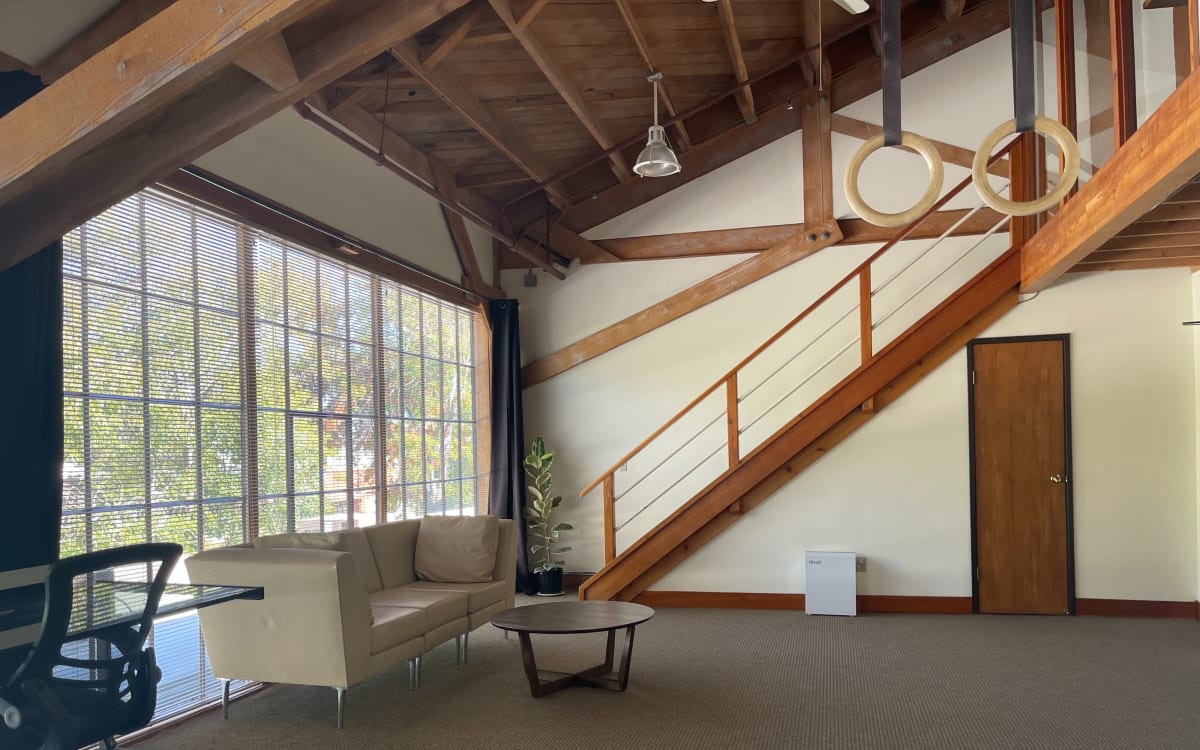 Spacious video studio to film podcasts, interviews, and commercials