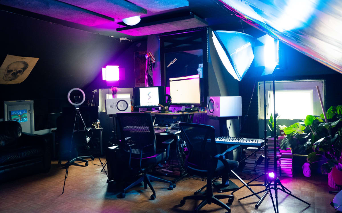 Trippy Recording Studio with RGB & Studio Lights, Allentown, PA