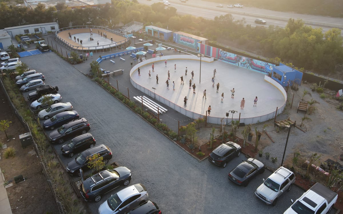 2Acre Outdoor Roller Rink Facility, San Diego, CA Production Peerspace