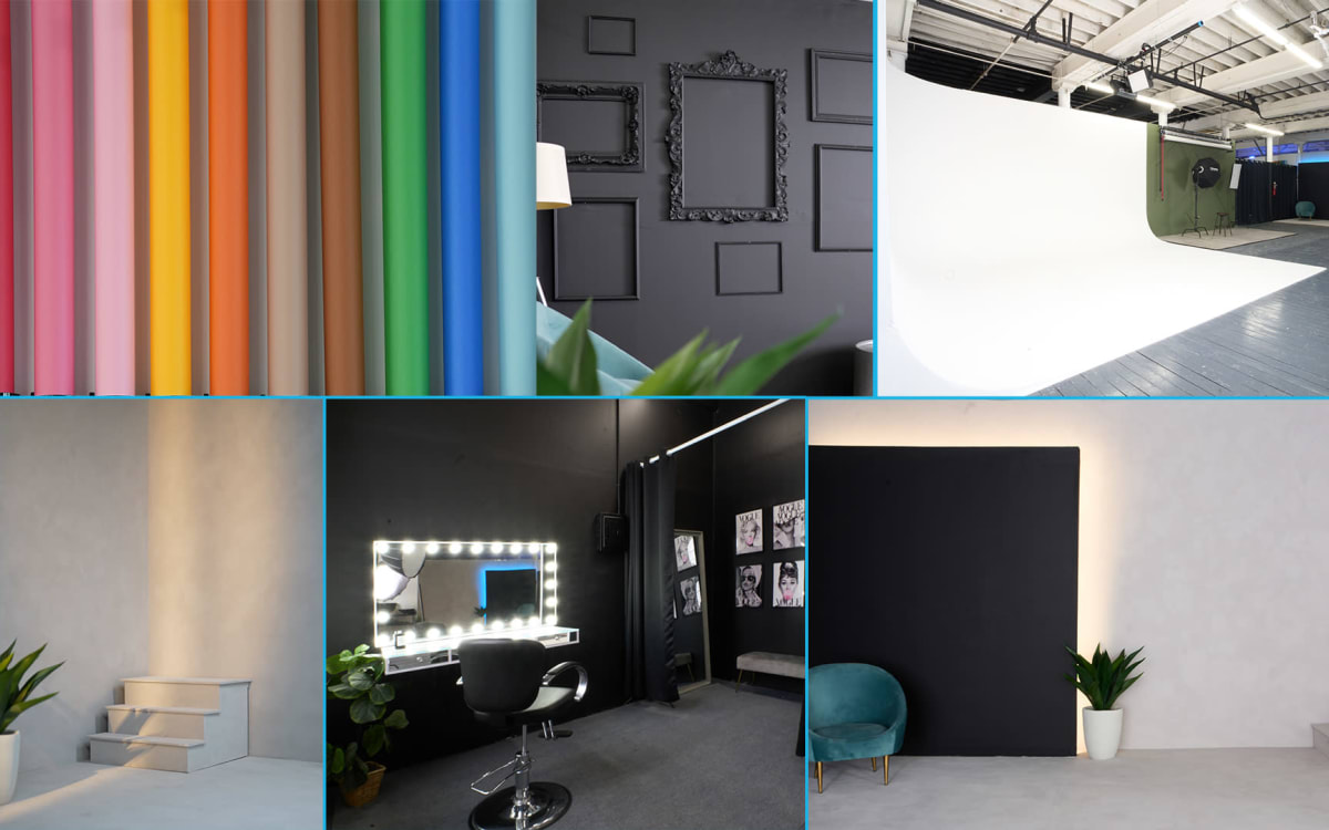 EQUIPMENT INCLUDED ! Natural Light Photo & Video Studio w/ Pre Lit CYC