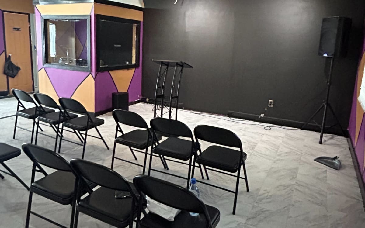 Flex space for meetings, gatherings, podcast and Church services