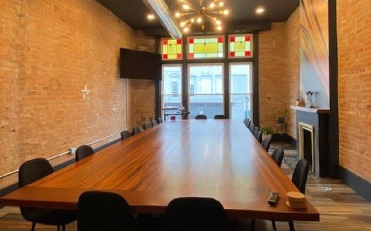 Downtown Loft Style conference room Polter Real Estate, Fremont, OH