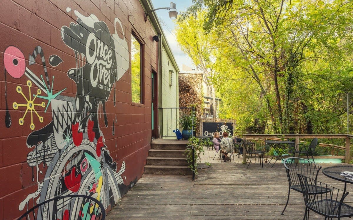 Outdoor Patio on S. 1st Street BYOB Coffee Shop, Austin, TX Event