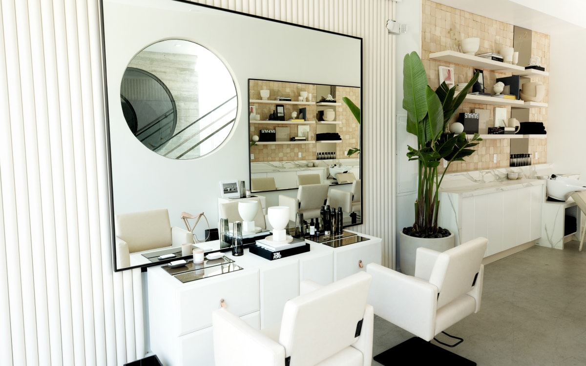 Bright Luxury Modern Hair Salon, West Hollywood, CA Production