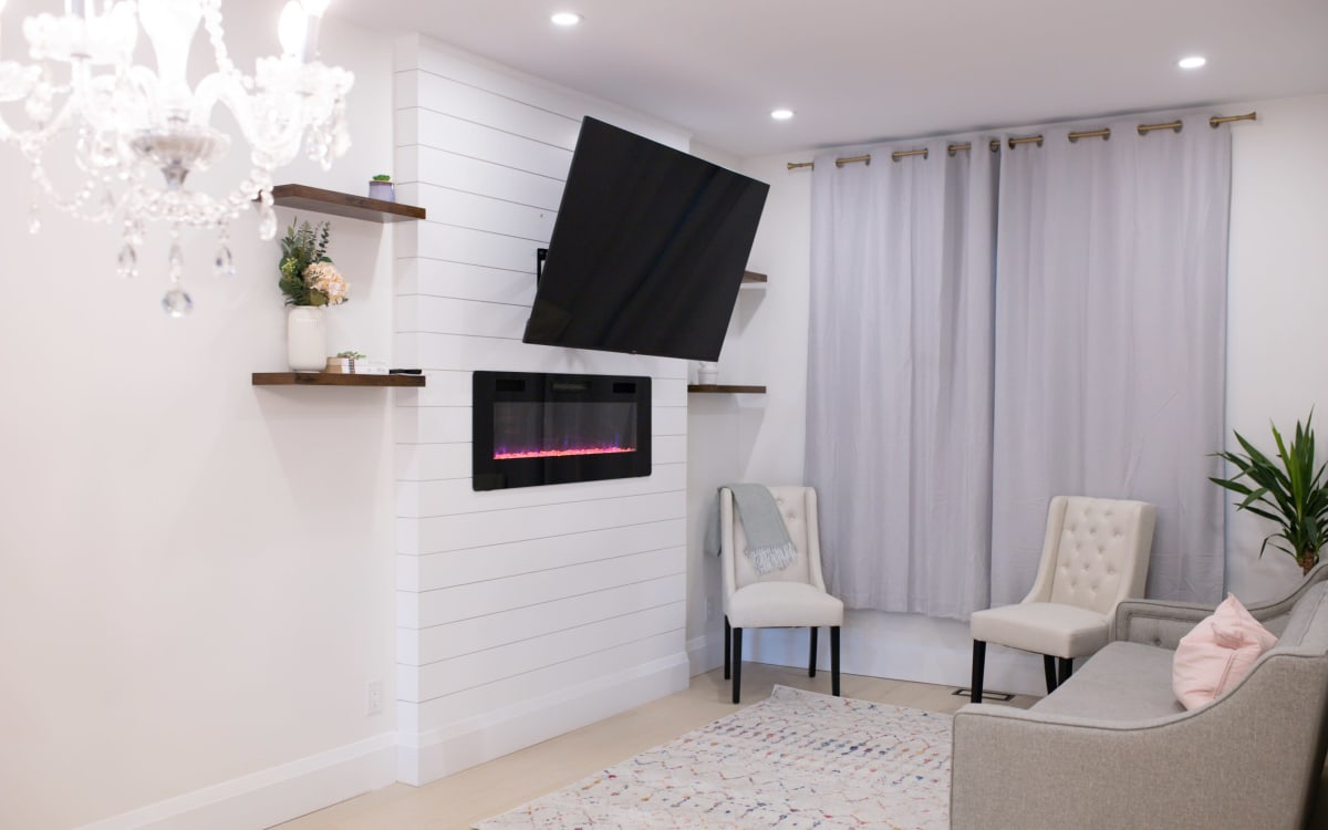 urban downtown, whole house with view of hamilton escarpment, across