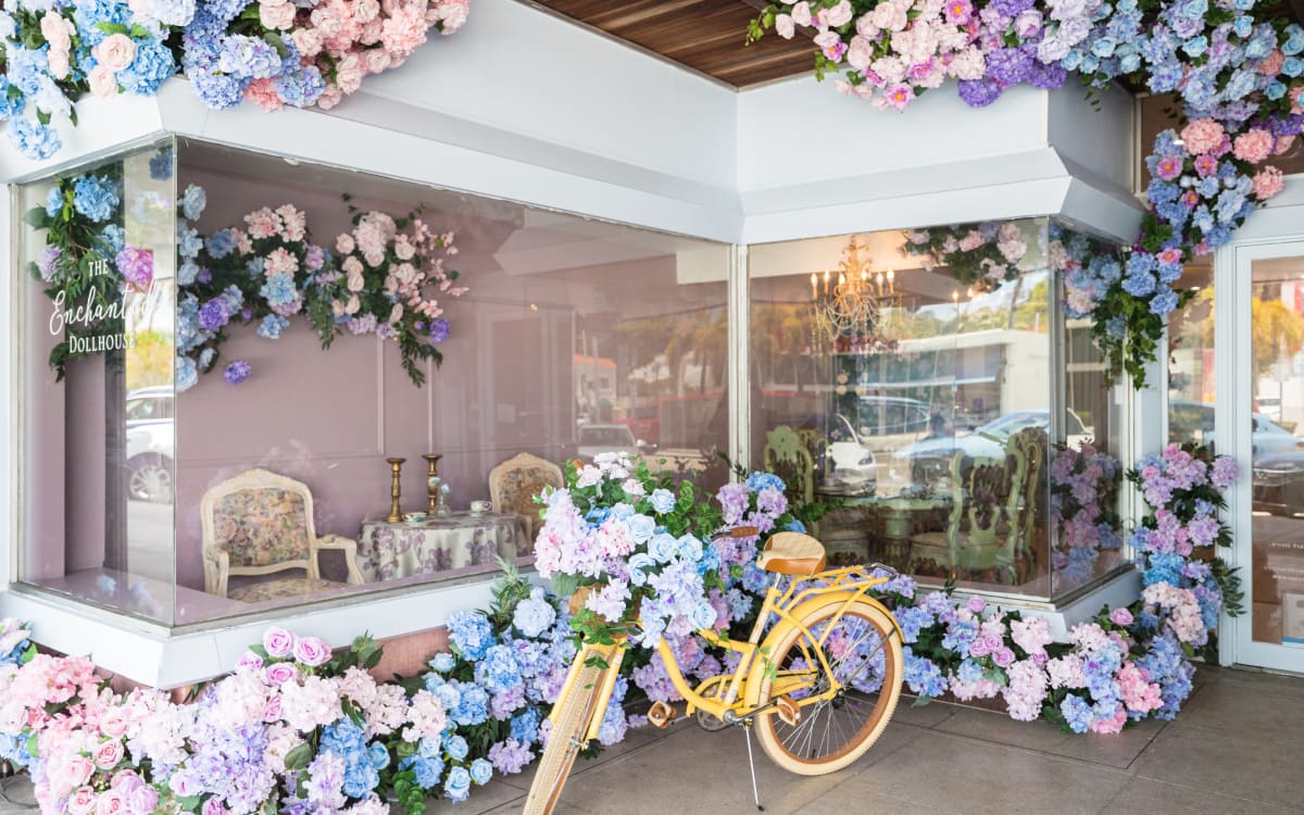 Victorian Rococo Dollhouse Themed Tea Room, South Miami, FL Event