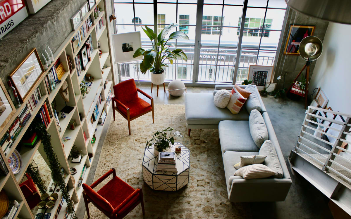 Beautiful Industrial Loft With Midcentury Modern Decor Miami FL