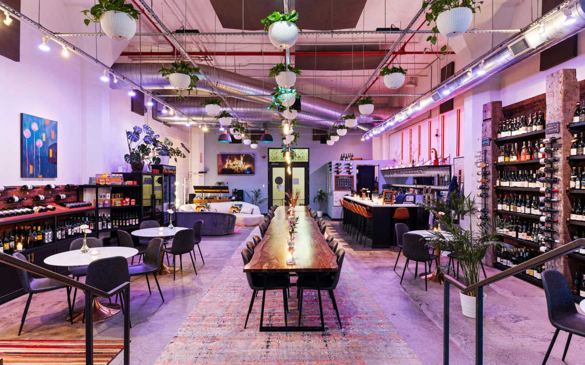 Backcountry Wine Tasting Room Industrial Chic Wine Lounge, Portland