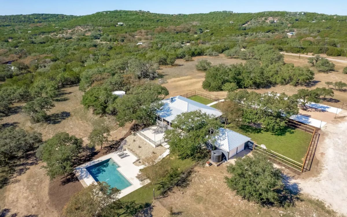 Modern Villa with Beautiful Nature View + Pool on 35 Acre Private Ranch
