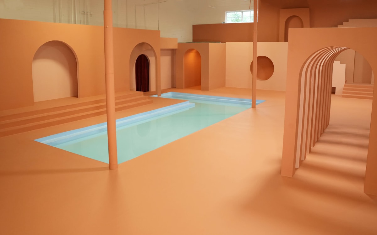 3000 sq. ft. Minimalistic Production Set with Pool, Atlanta, GA Production Peerspace