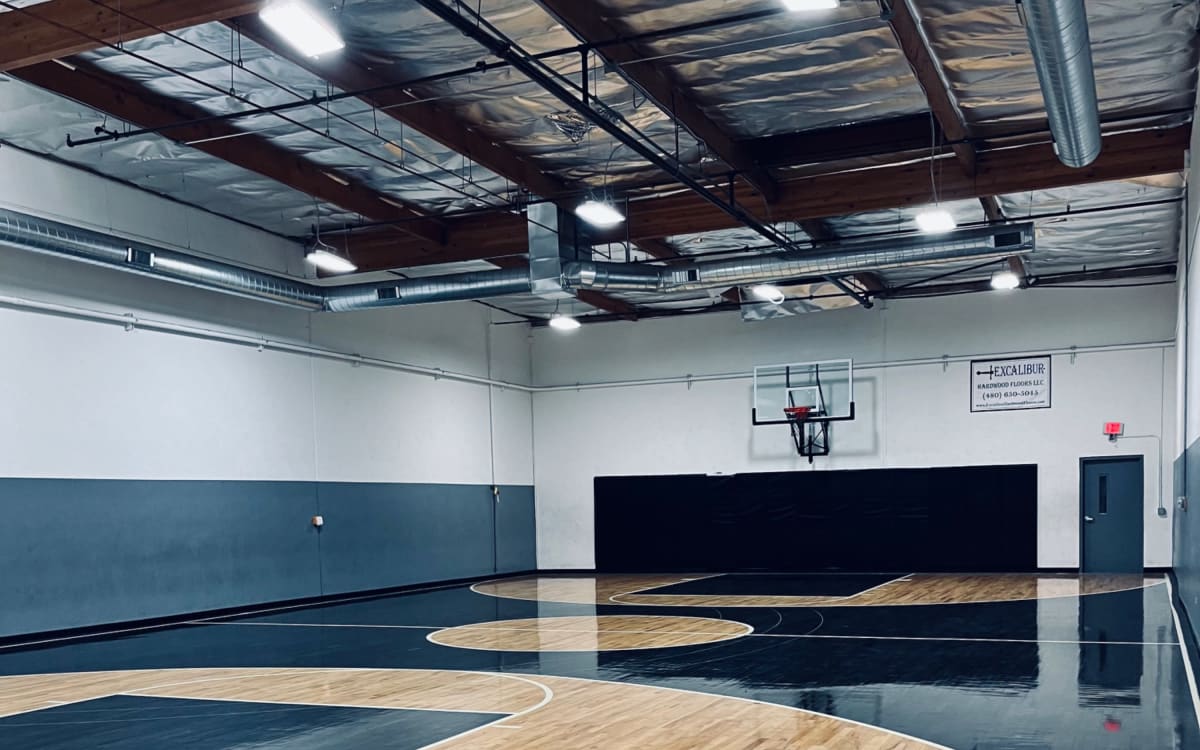 Industrial Indoor Basketball court with Gym Tempe AZ Production