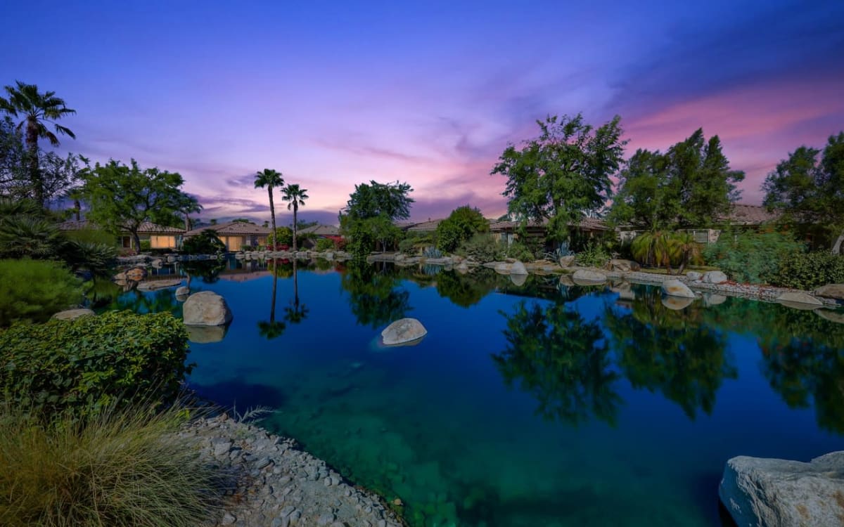 Stunning home with park area and lake, Indio, CA Production Peerspace
