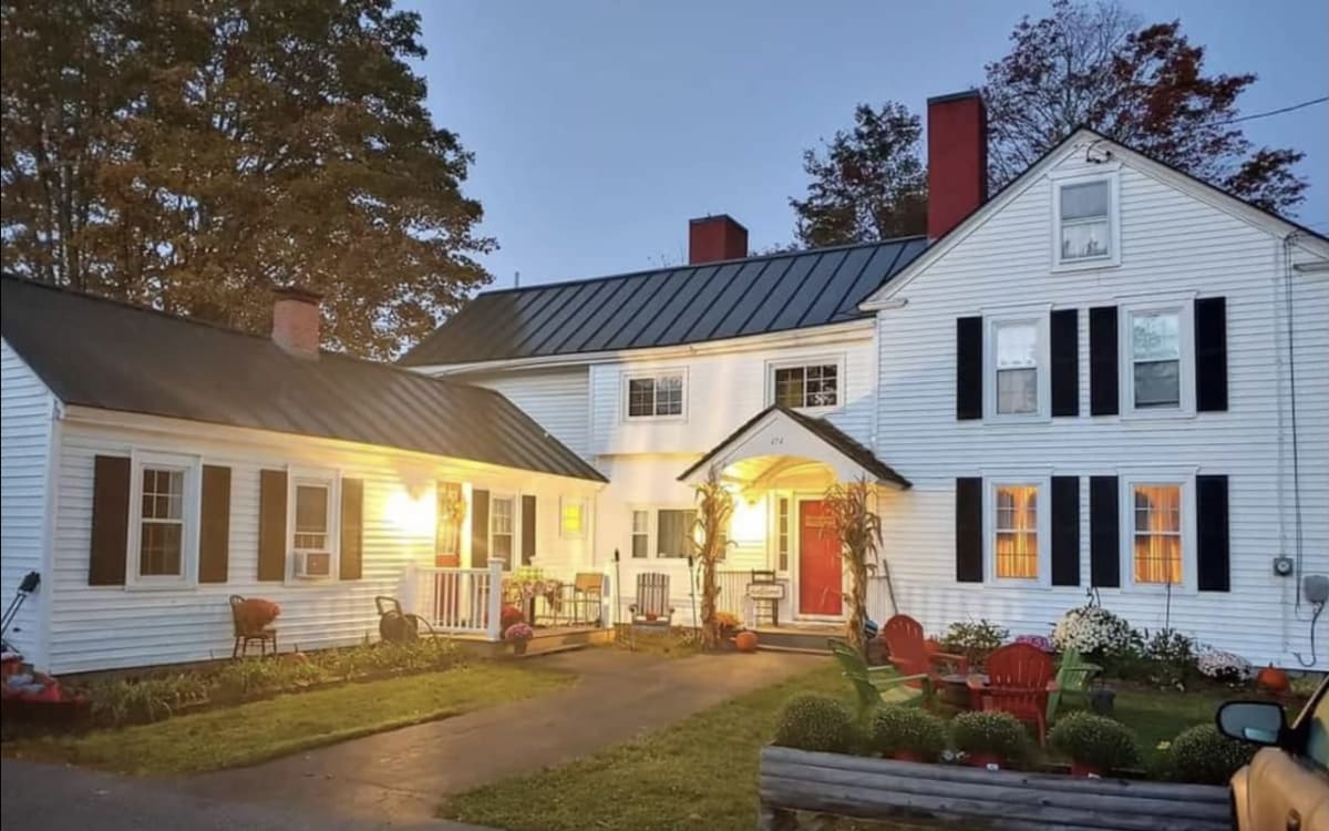 A Two hundred year old New England Colonial Home located in rural