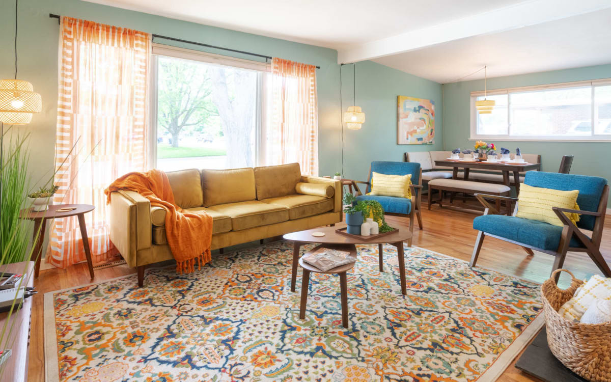 Arvada Retro Rooms with Nostalgic Mid century Modern Decor and