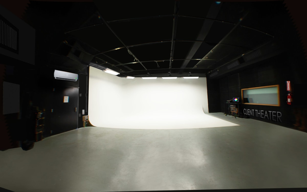 Sound Stage & Photo Studio w/ Sightline to Client Theater