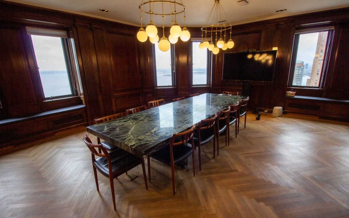 Red Associates Inc Historical Executive Meeting Room with Iconic NY
