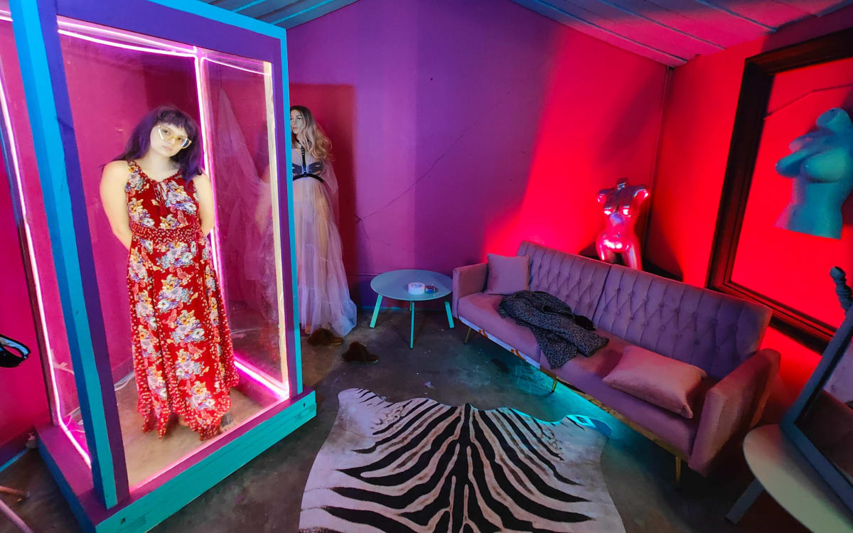 High fashion, boudoir, sexy "BADDIE BARIBE BOX" mannequin photo set