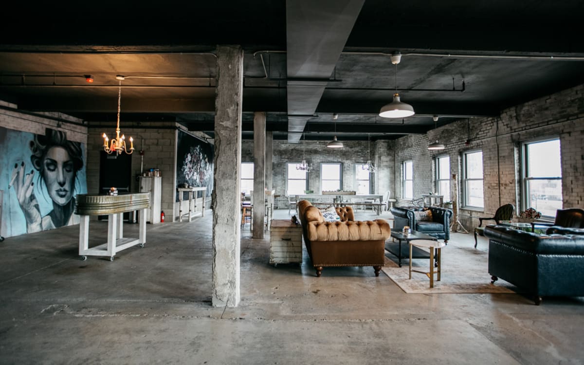 Industrial Studio w/ Exposed Brick & Unique Furniture, Detroit, MI
