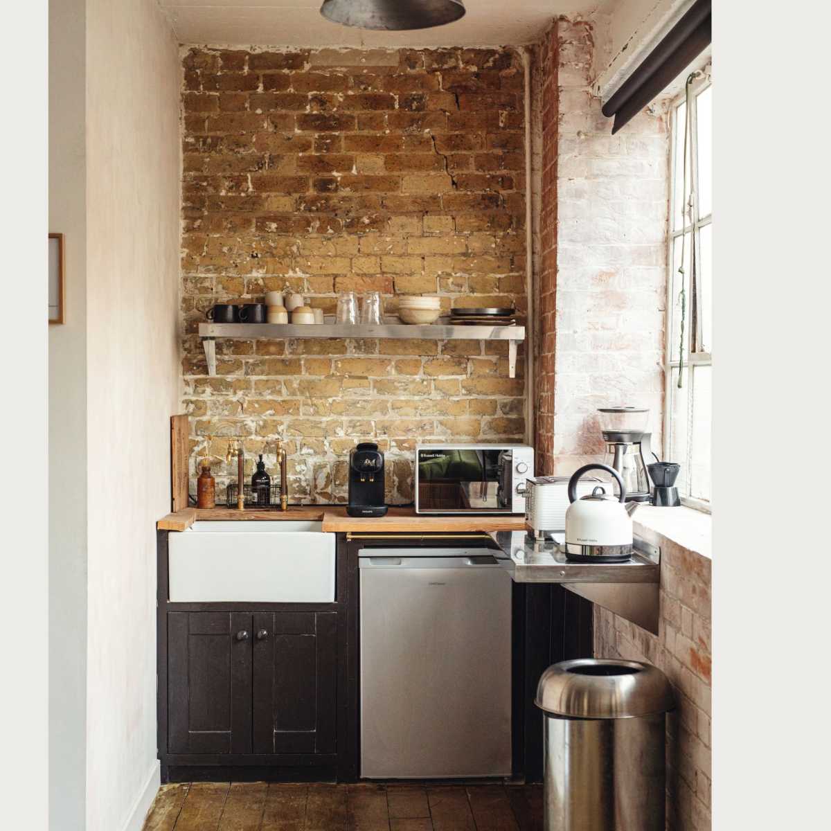 Warehouse Space with Wooden Floor and Brick walls in london Image in Dalston, london, ENG
