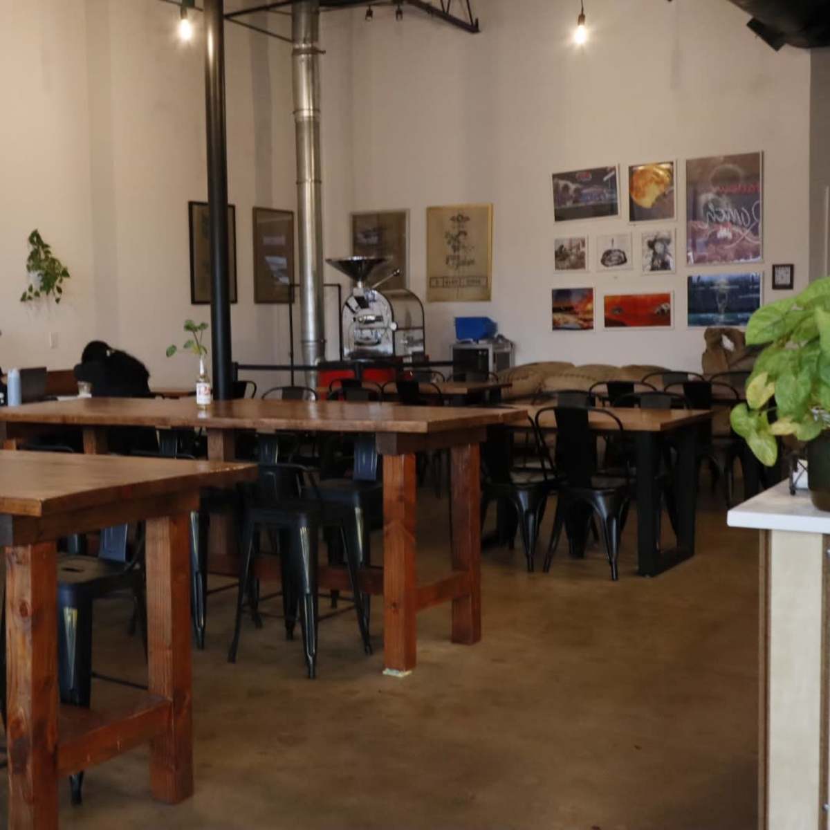 Spacious Coffee Shop & Roastery with Modern Industrial Interior in Dallas Image in Far North Dallas, Dallas, TX
