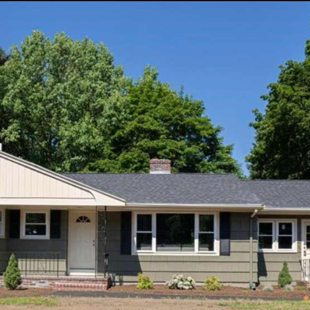 Typical middle-class suburban home outside of Boston in Raynham Image in Raynham Center, Raynham, MA