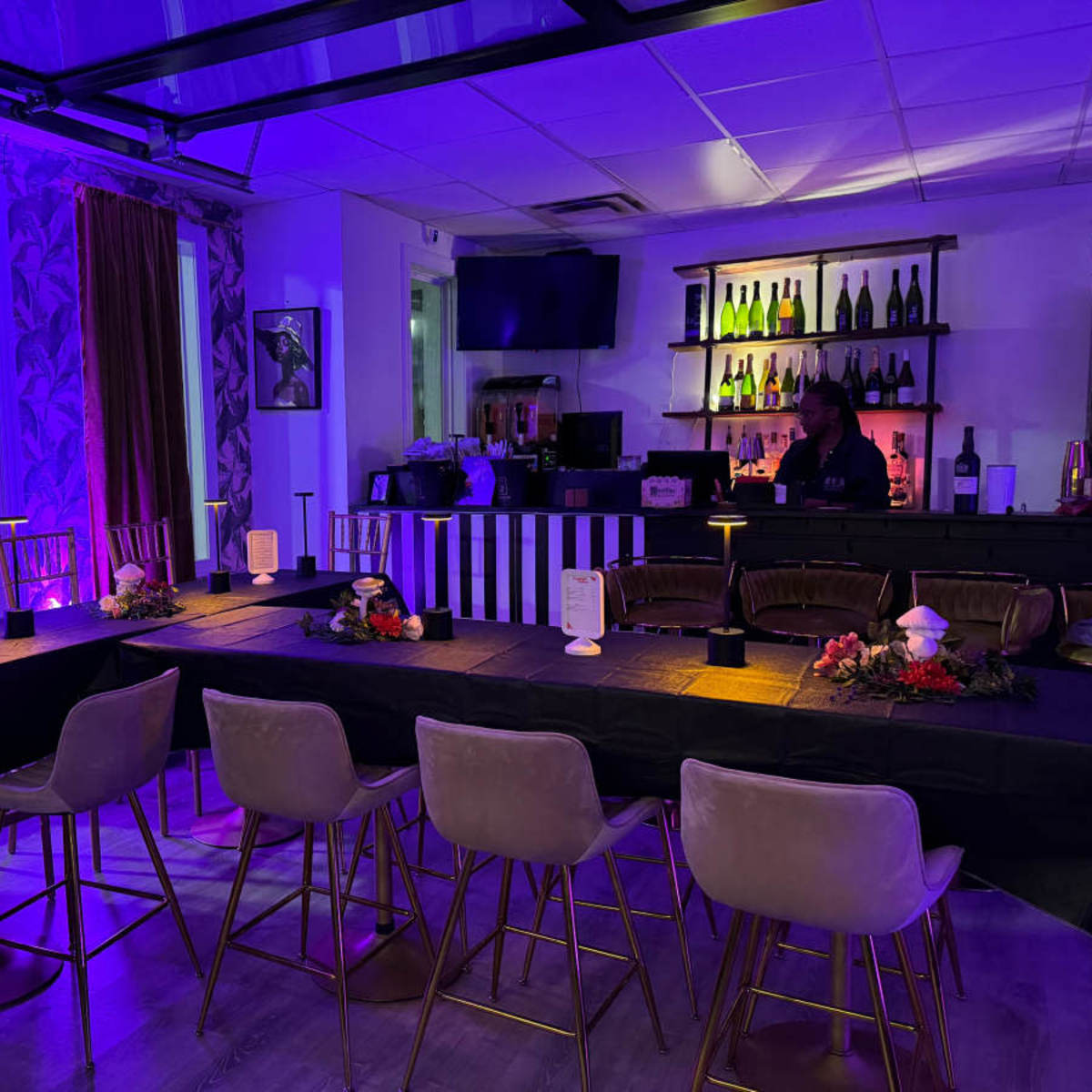 Elevated Elegance: A Champagne Bar with Patio in Morrow Image in Morrow, Morrow, GA