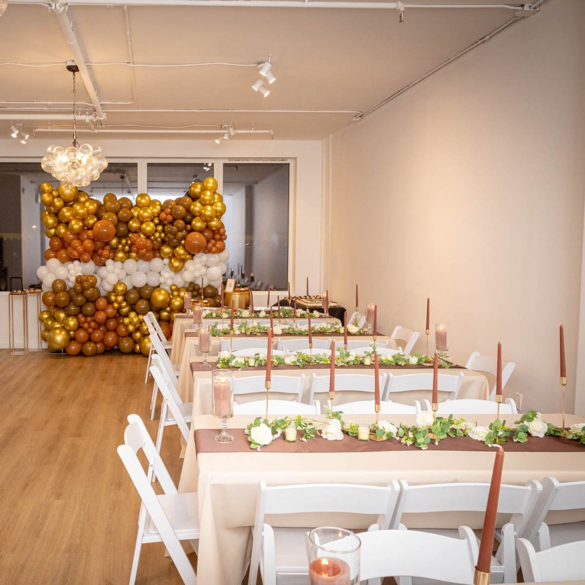 White Open Space With Outside Terrace in Brooklyn Image in Bushwick, Brooklyn, NY