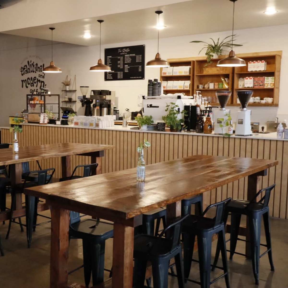 Spacious Coffee Shop & Roastery with Modern Industrial Interior in Dallas Image in Far North Dallas, Dallas, TX