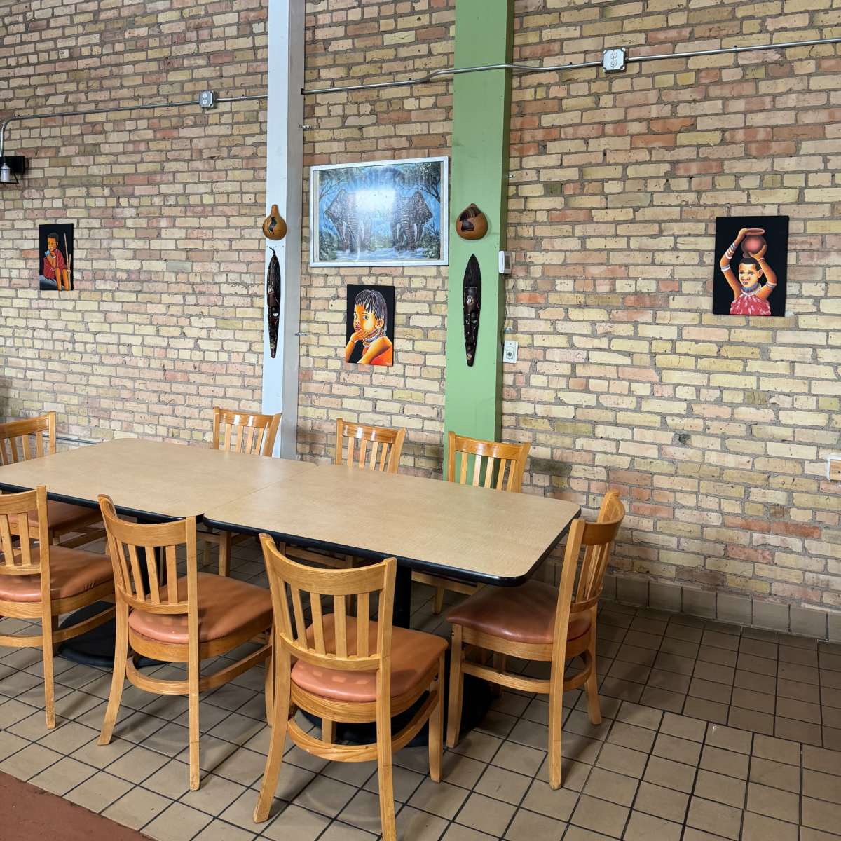 Turn-of-the-century brick building with a commercial kitchen and dining area. in Minneapolis Image in Cedar-Riverside, Minneapolis, MN