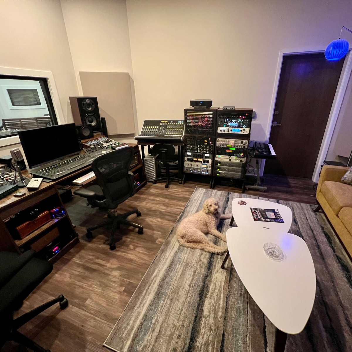 Recording Studio - large live room with Hue color lighting., Madison ...