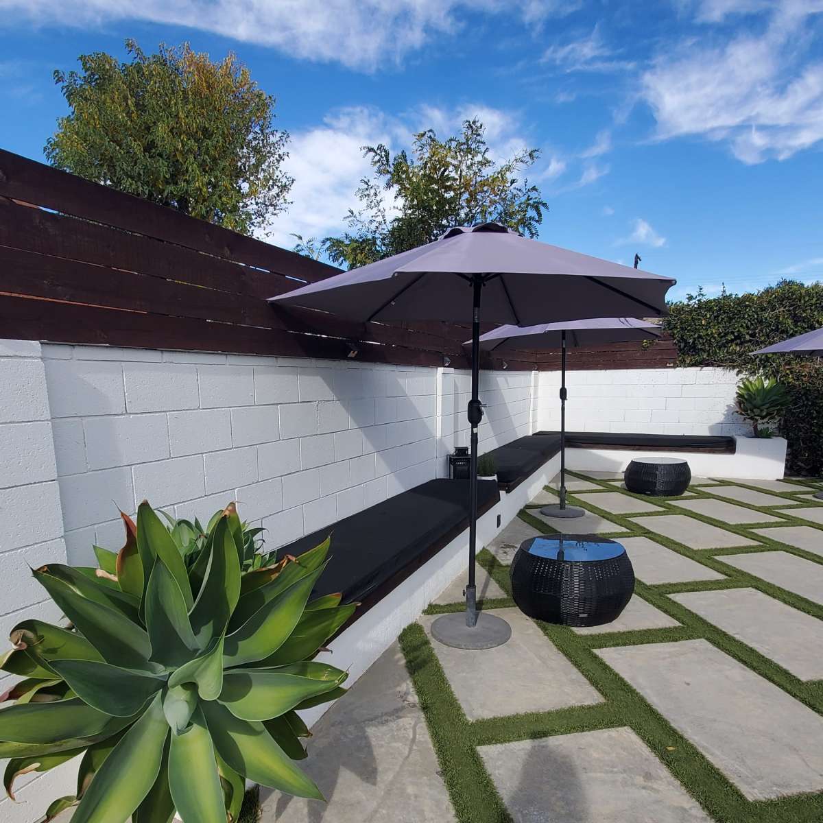 Modern Pool Side Backyard in North Hills Image in North Hills, North Hills, CA