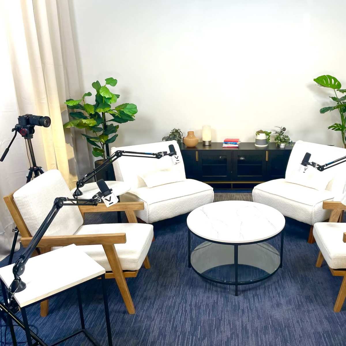 Upscale large multi-room podcast audio and video production studio in Charlotte Image in Elizabeth, Charlotte, NC