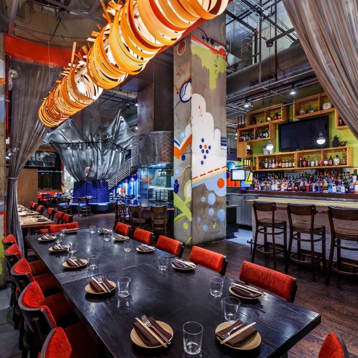Downtown street style asian restaurant in Chicago Image in Near North Side, Chicago, IL