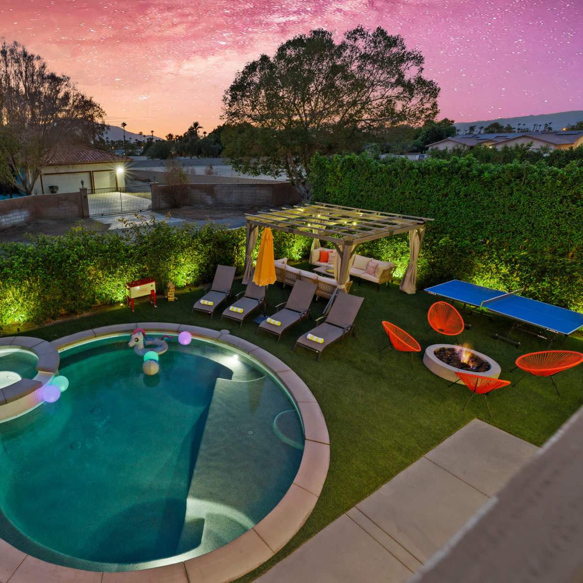 Infinity pool, game room, Palm Springs vacation home vibes in Indio Image in Indio, Indio, CA