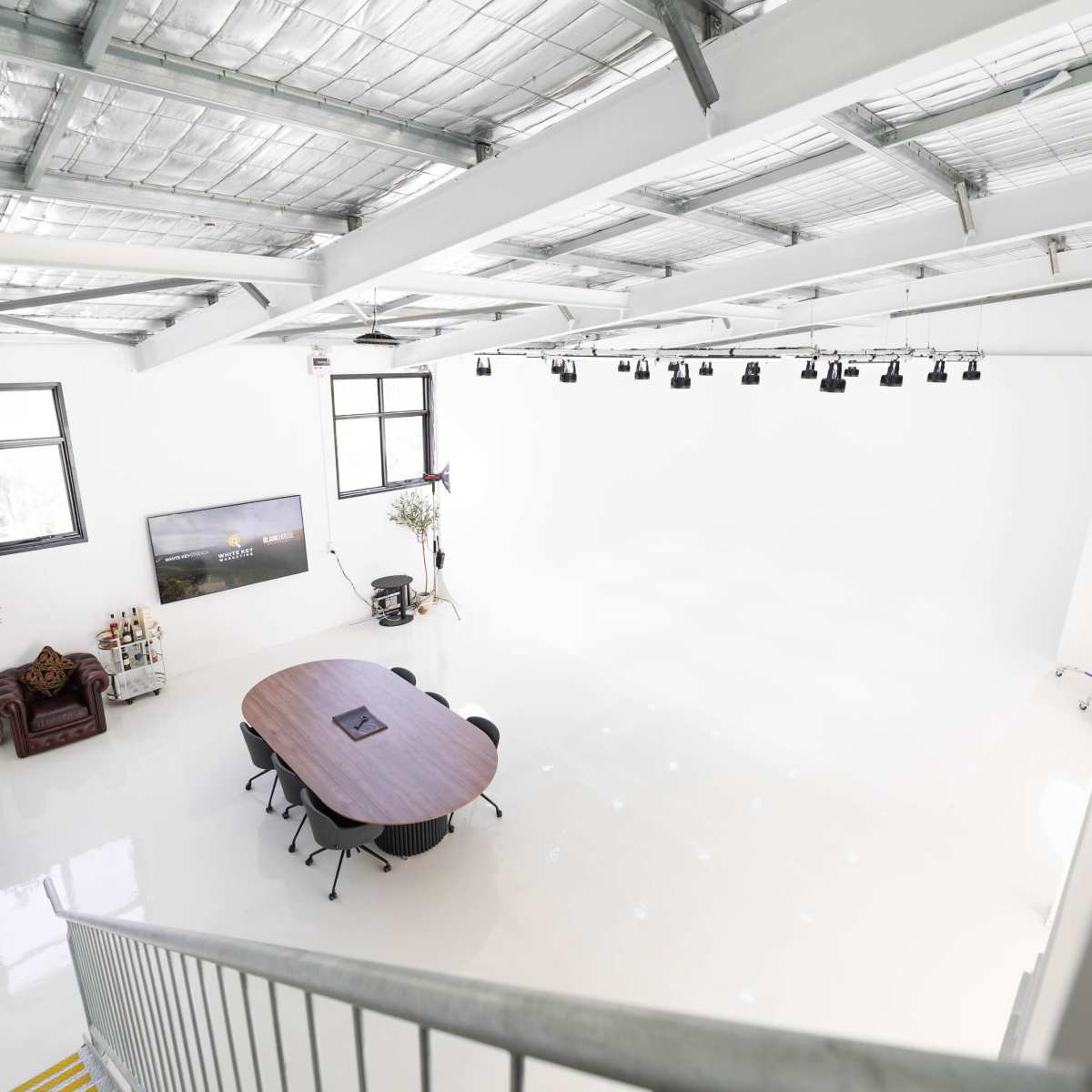 Western Sydney Cyclorama Wall Content Studio with RGB Lighting Grid and Projector in North Rocks Image in North Rocks, North Rocks, NSW