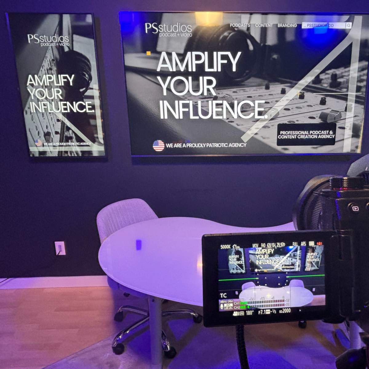 3 Professional, Modern Podcast Studios In The Heart of Old Town, Scottsdale | PS Studios.co | AZ's #1 Podcast Production Studio in Scottsdale Image in South Scottsdale, Scottsdale, AZ