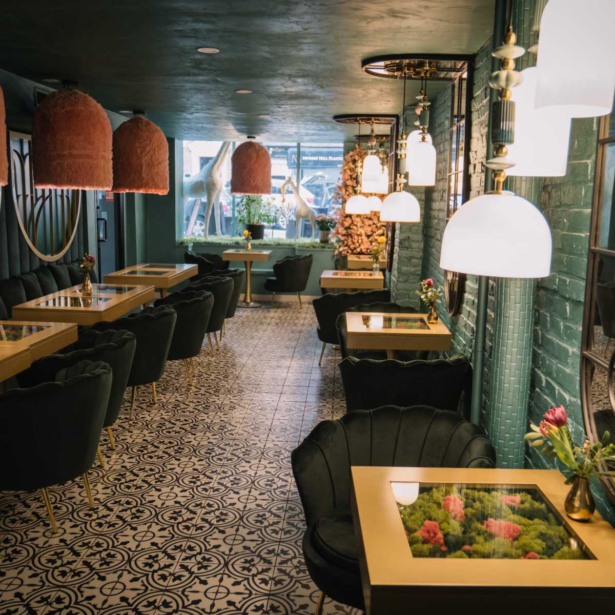 Charming Floral Cafe in Midtown Manhattan in Manhattan Image in Midtown Manhattan, Manhattan, NY