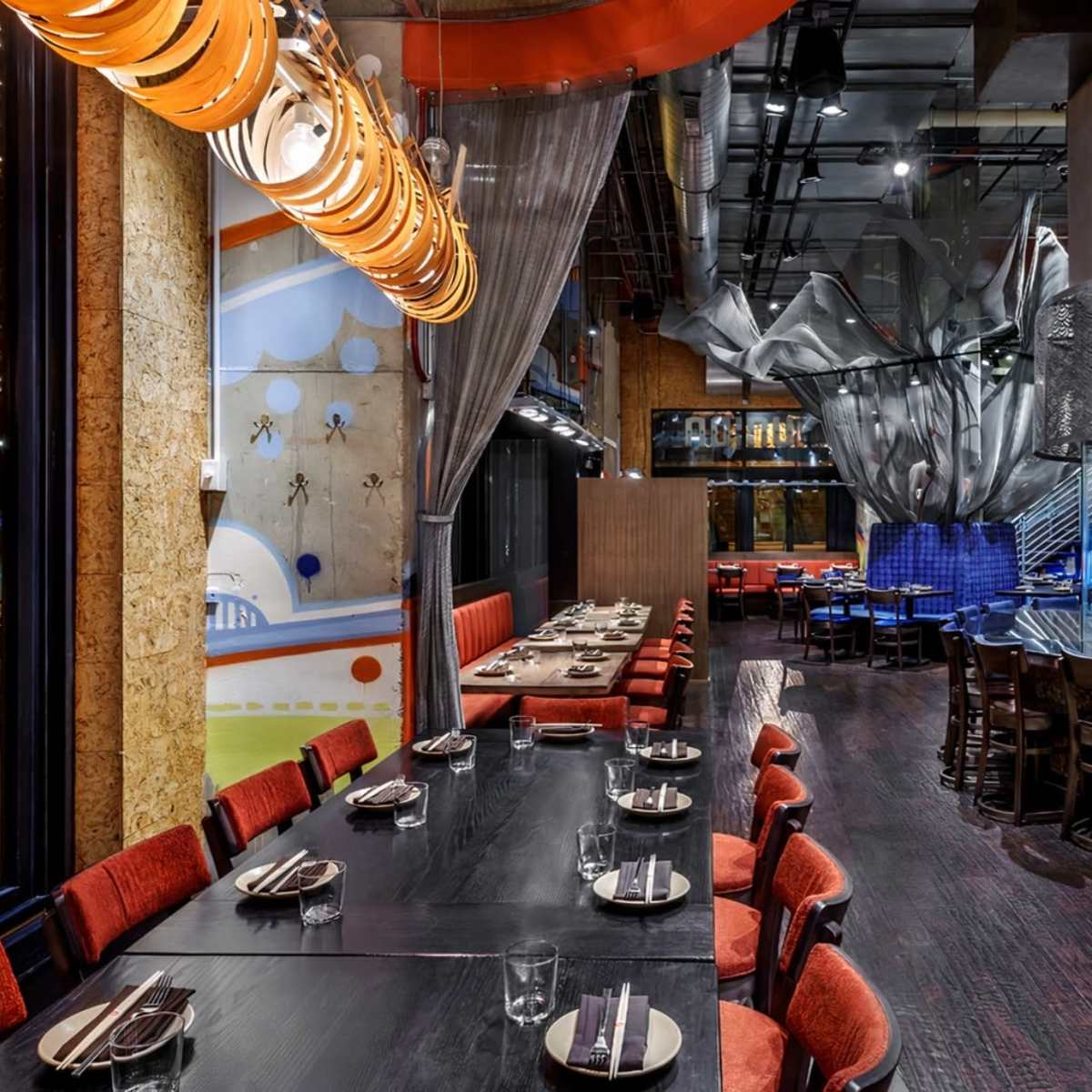 Downtown street style asian restaurant in Chicago Image in Near North Side, Chicago, IL