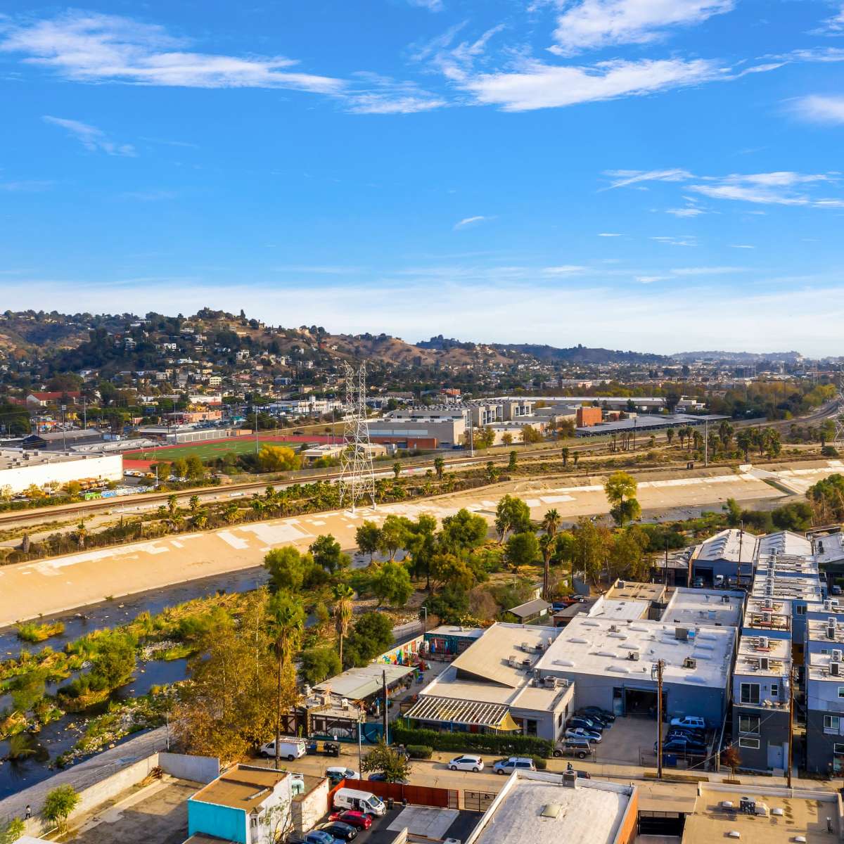 OUTDOOR CAFE EVENT SPACE WITH CITY VIEWS / LA RIVER, Los Angeles, CA ...