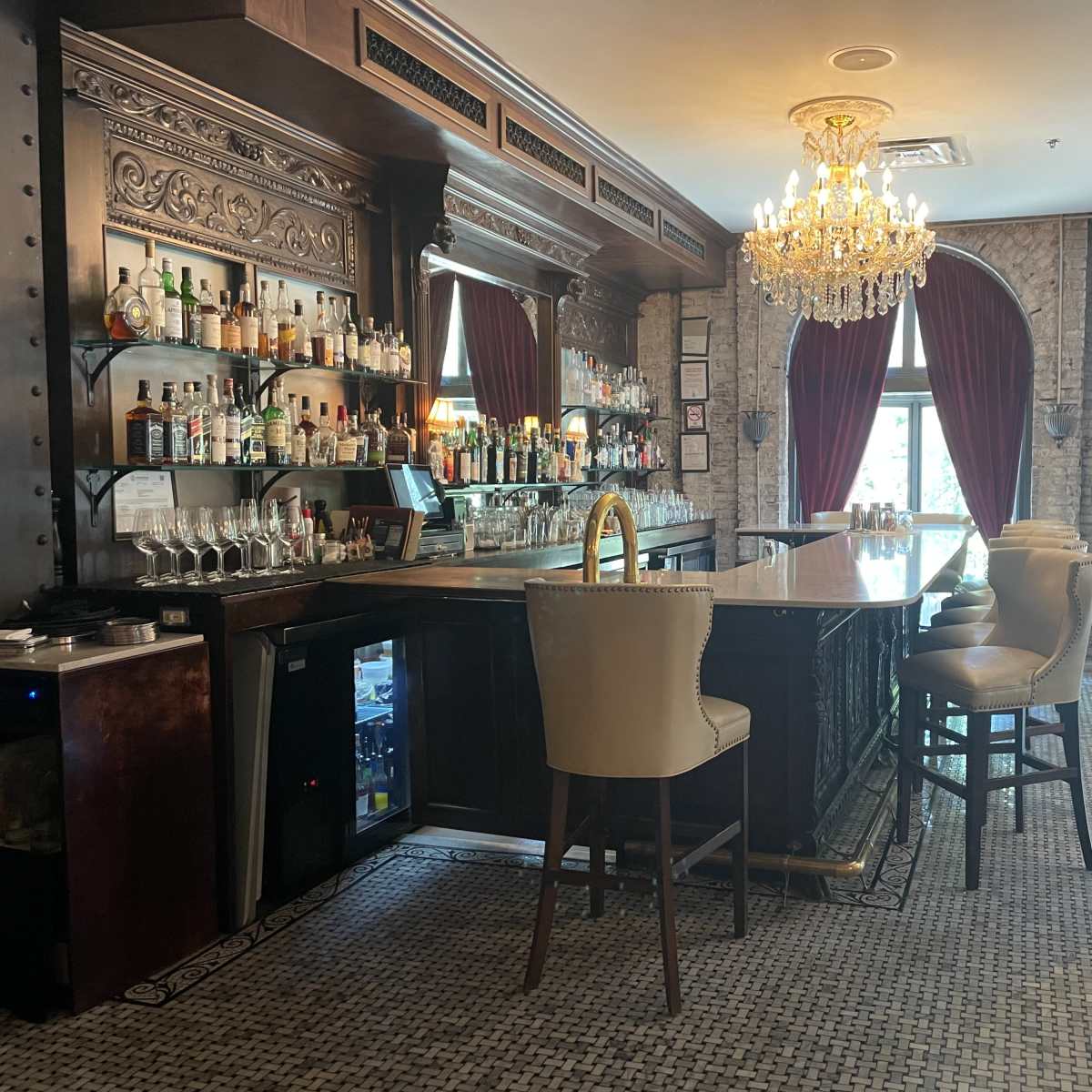 Romantic Restaurant with Sparkling Chandeliers in Philadelphia Image in North Philadelphia, Philadelphia, PA