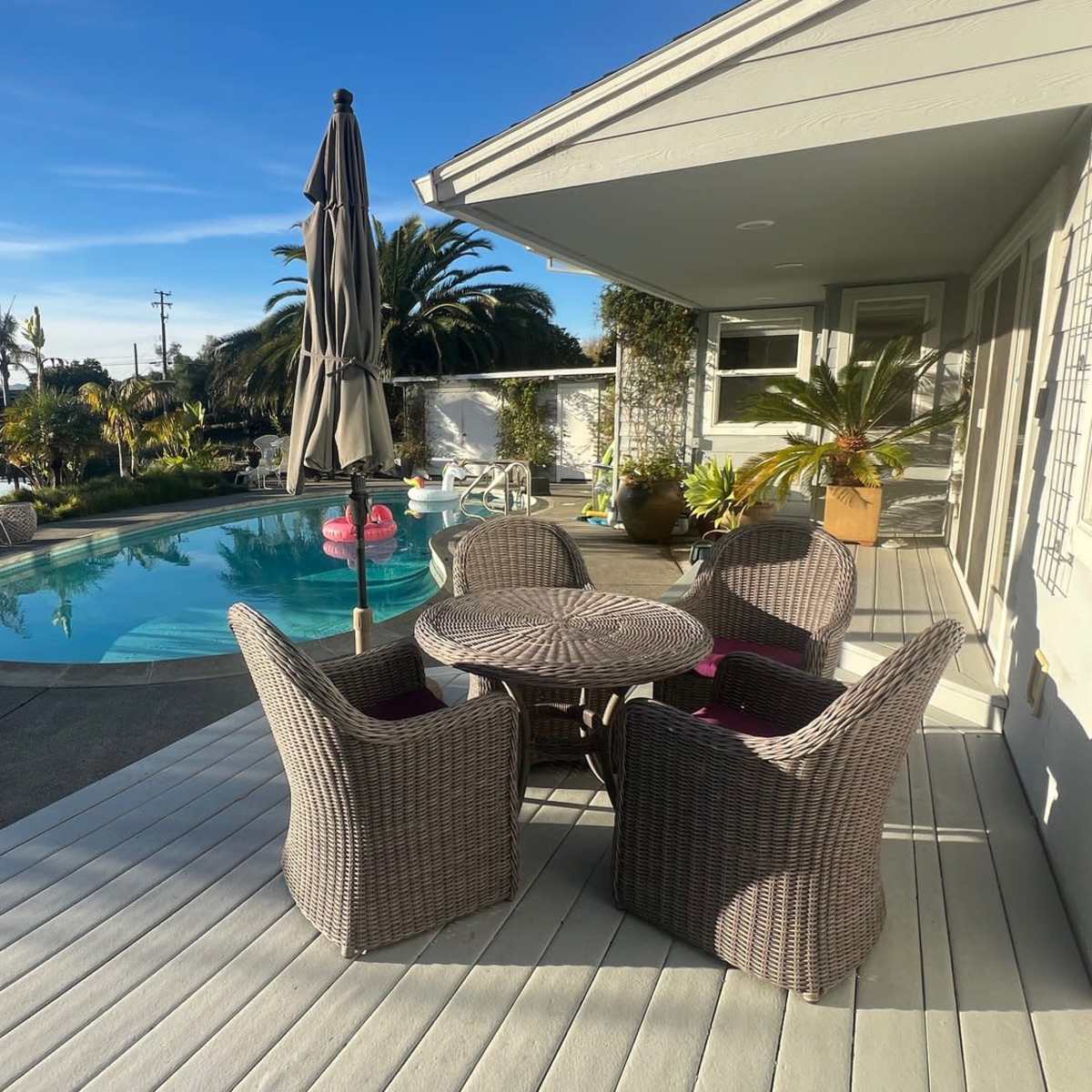 Sunny Waterfront Retreat with Pool and Private Boat Dock in San Rafael Image in San Rafael, San Rafael, CA