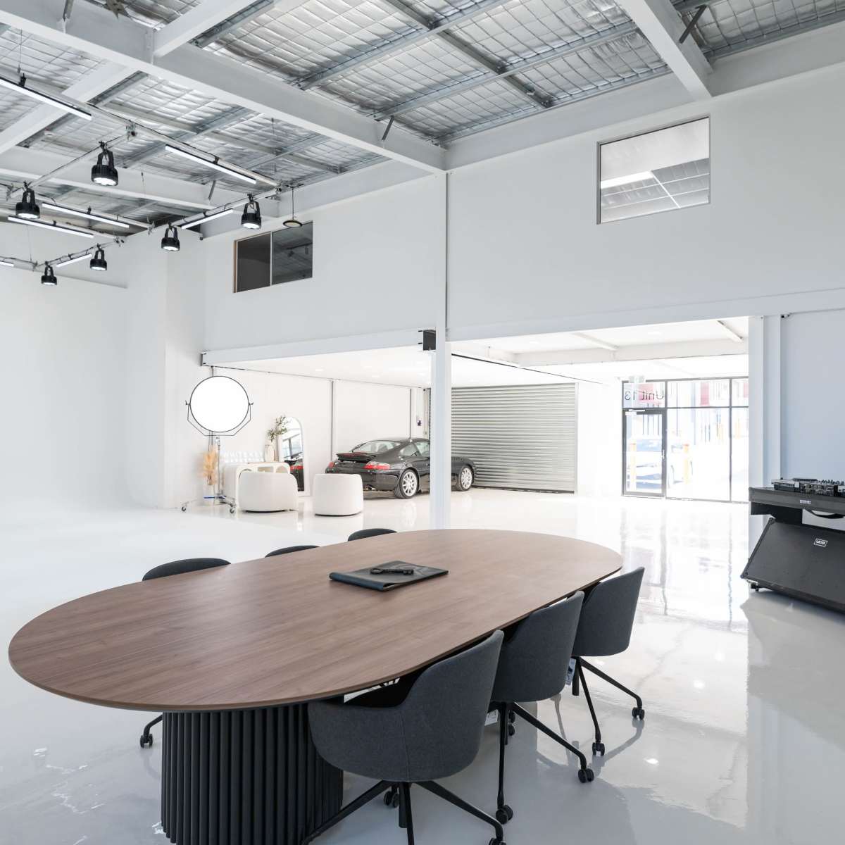 Western Sydney Cyclorama Wall Content Studio with RGB Lighting Grid and Projector in North Rocks Image in North Rocks, North Rocks, NSW