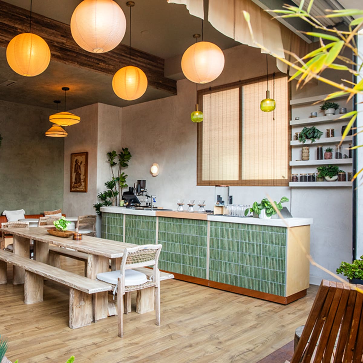 Charming Dining Room & Café with Indoor-Outdoor Flow, Venice, CA ...