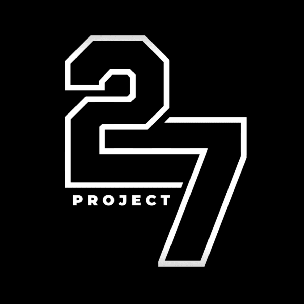 A stylized logo with the numbers "27" and the word "PROJECT" below them, all set against a black background.