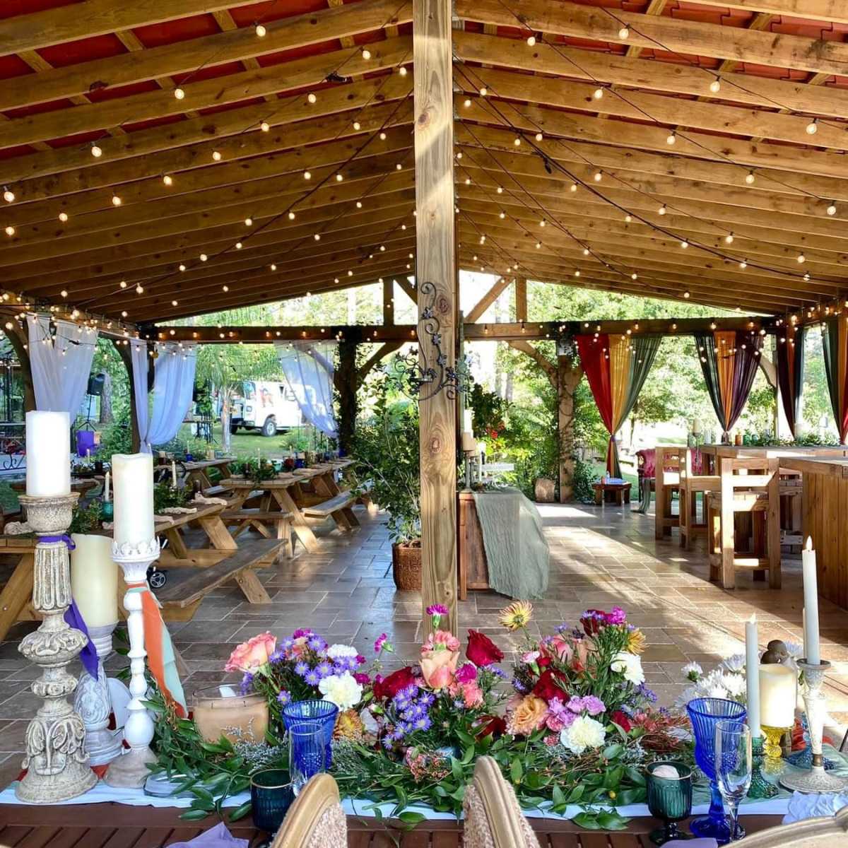 Outside Garden Pavilion in Dade City Image in , Dade City, FL