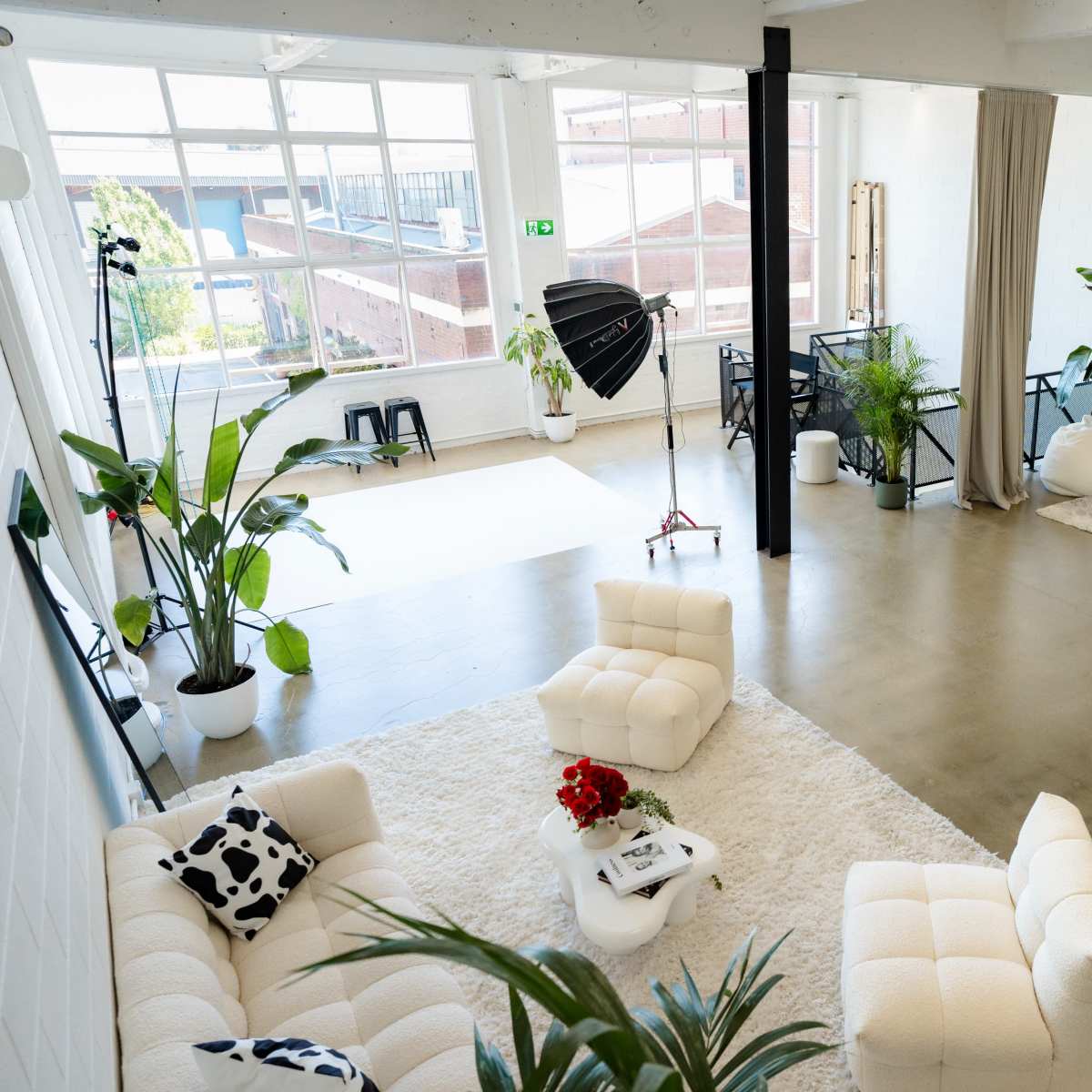 Spacious & Versatile 200sqm Photography, Video & Event Studio with Abundant Natural Light – Perfect for Photoshoots, Workshops, and Private Events. Fully equipped with modern furnishings, flexible lighting, and styled spaces to suit every creative need! in Footscray Image in Footscray, Footscray, VIC